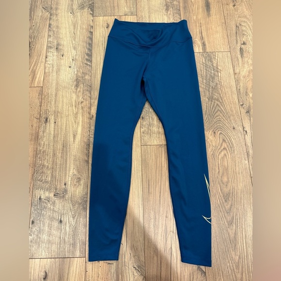 Nike Blue Performance Leggings - Picture 1 of 4